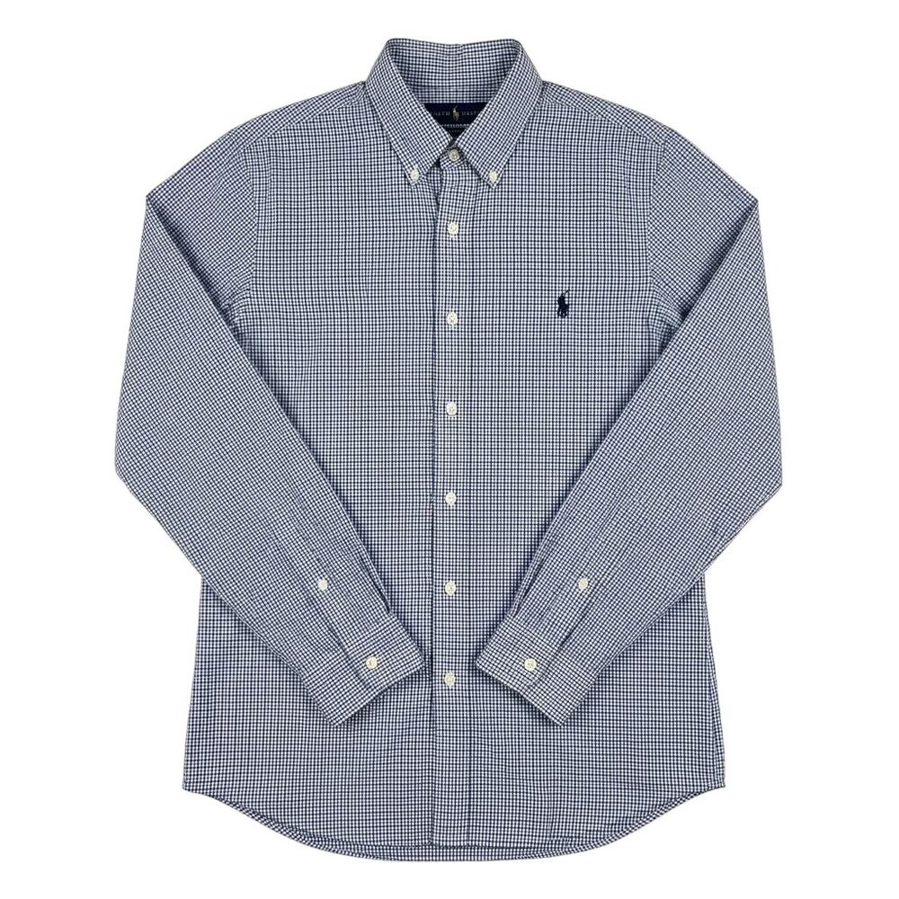 Ralph Lauren Blue Micro Plaid Size Medium